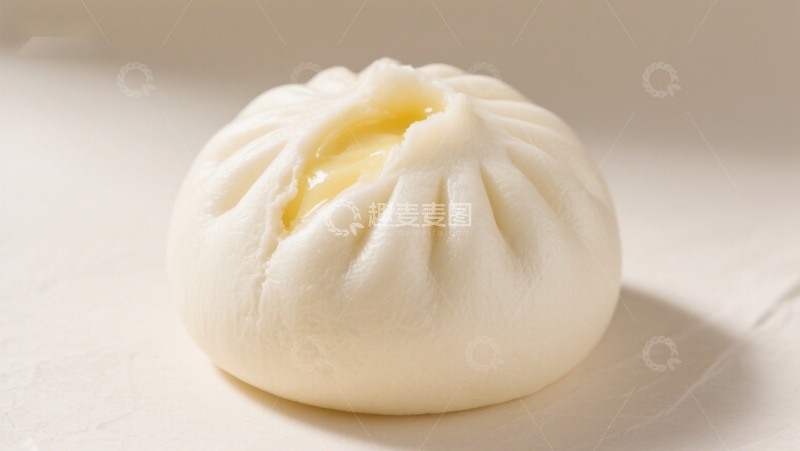 高清大图下载【趣麦麦图】鲜美汤汁包子特写