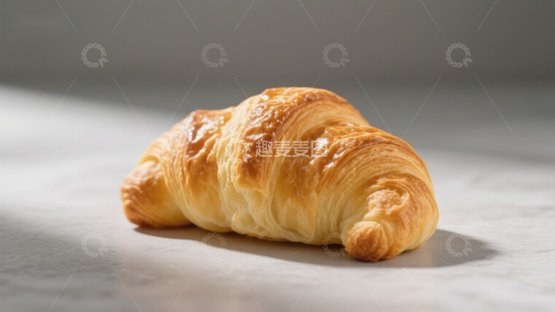 高清大图下载【趣麦麦图】金黄酥脆的羊角面包