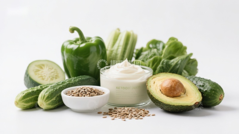 高清大图下载【趣麦麦图】新鲜蔬菜与健康食材组合