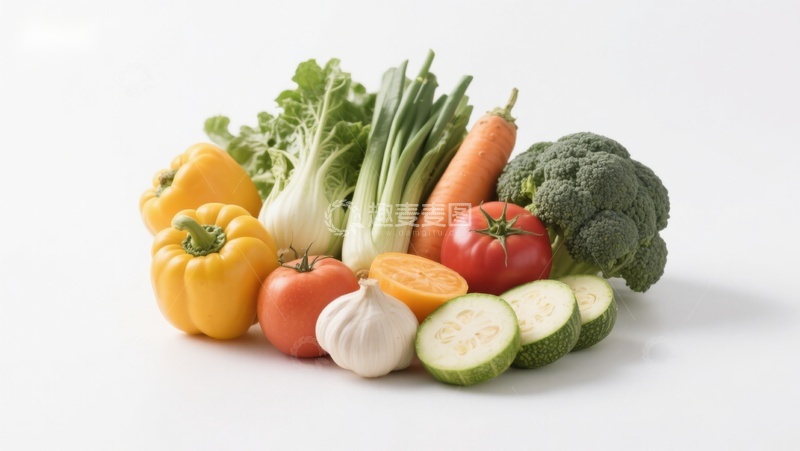 高清大图下载【趣麦麦图】新鲜蔬菜组合展示