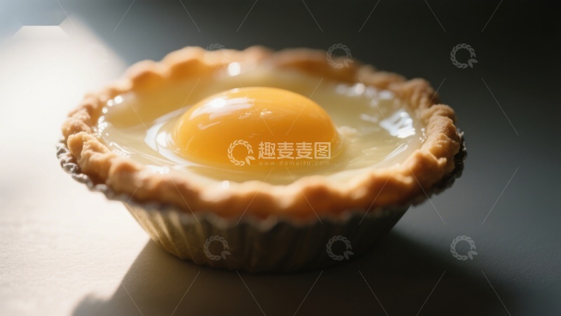 高清大图下载【趣麦麦图】-蛋黄酥皮挞，诱人美食特写