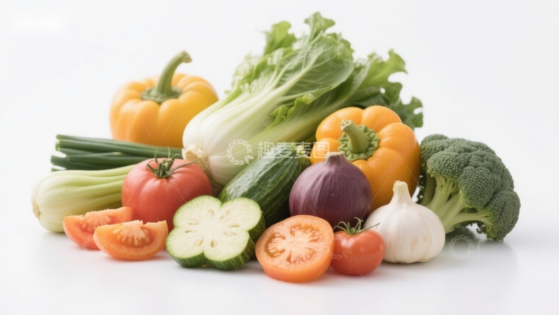 高清大图下载【趣麦麦图】新鲜蔬菜组合展示