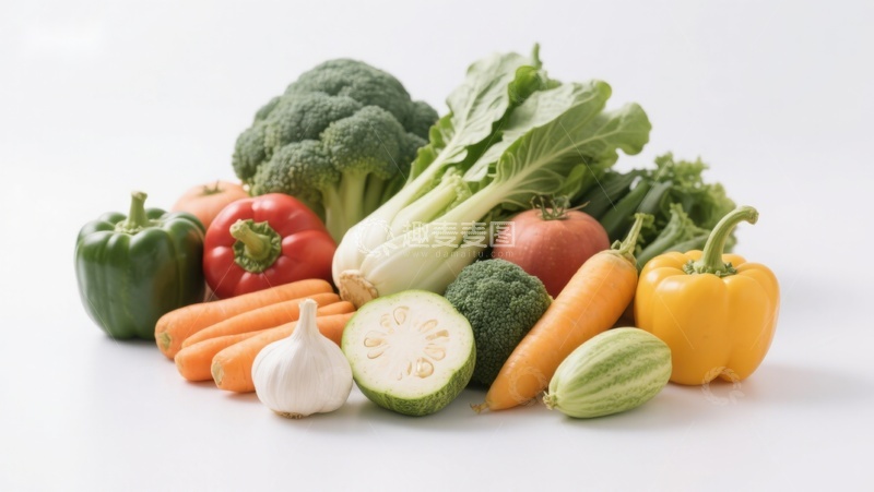 高清大图下载【趣麦麦图】新鲜蔬菜组合展示