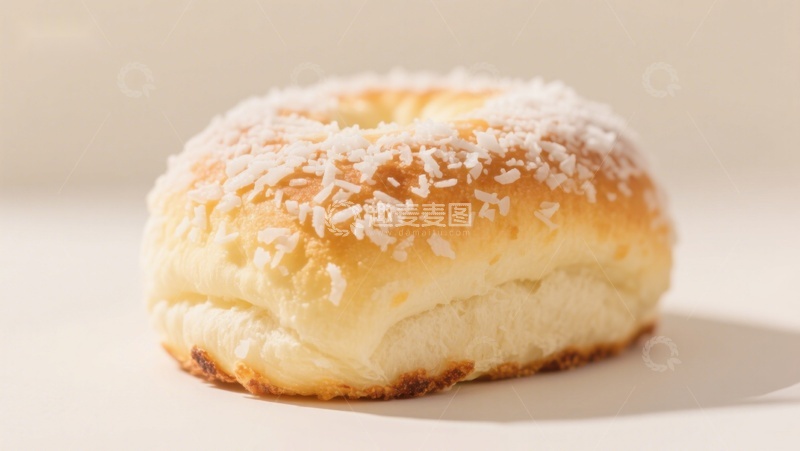 高清大图下载【趣麦麦图】椰蓉面包特写