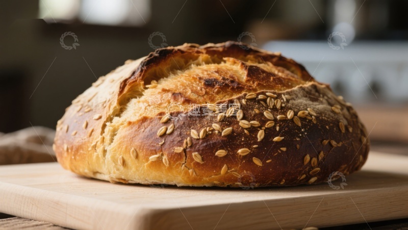 金黄酥脆的全麦面包