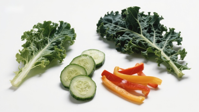 高清大图下载【趣麦麦图】新鲜蔬菜切片摆盘