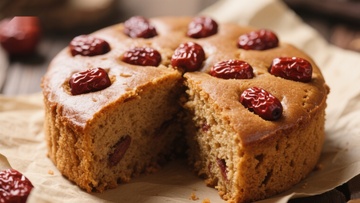 红枣糕点切片展示