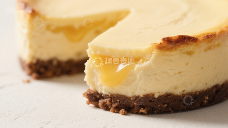 高清大图下载【趣麦麦图】奶油芝士蛋糕特写