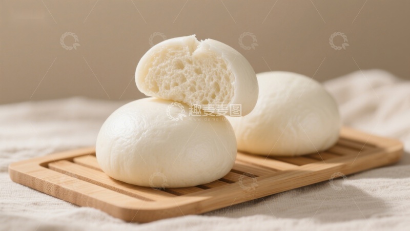 高清大图下载【趣麦麦图】新鲜馒头，软糯可口
