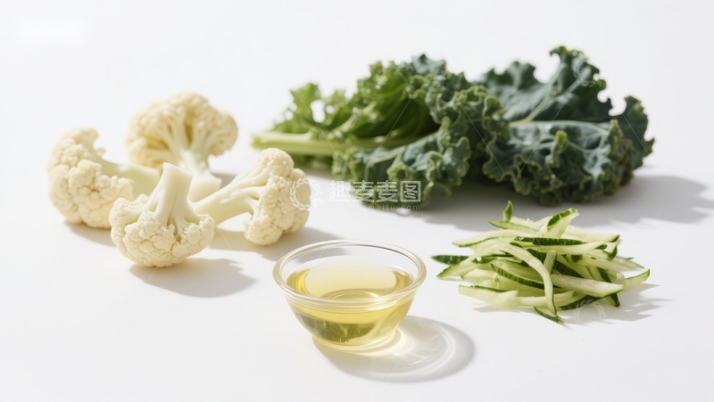 高清大图下载【趣麦麦图】新鲜蔬菜与橄榄油摆拍