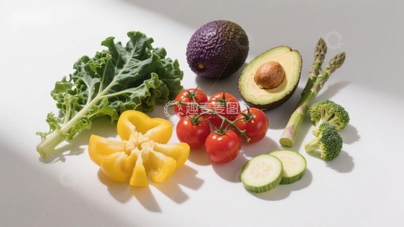 高清大图下载【趣麦麦图】新鲜蔬菜与水果静物摆拍