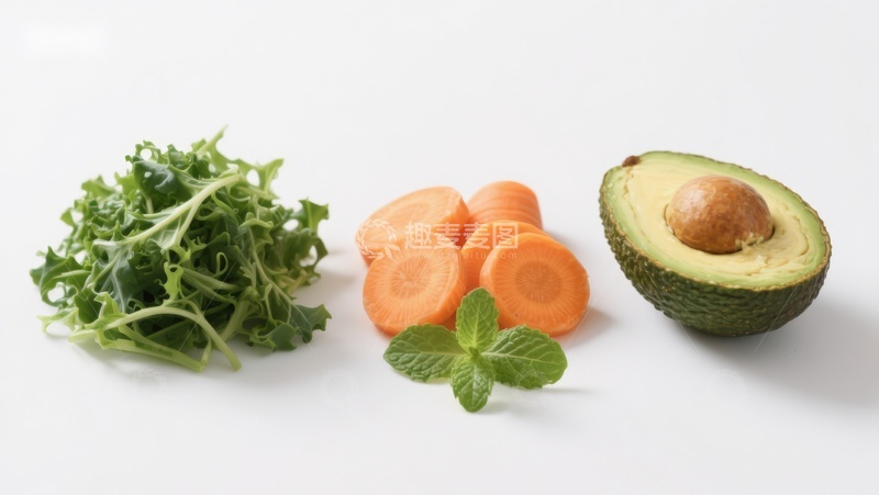 高清大图下载【趣麦麦图】新鲜蔬菜与牛油果组合