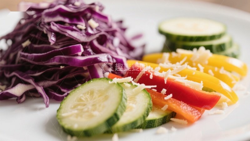 高清大图下载【趣麦麦图】色彩缤纷的蔬菜拼盘