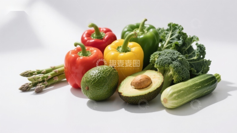 高清大图下载【趣麦麦图】新鲜蔬菜与水果组合
