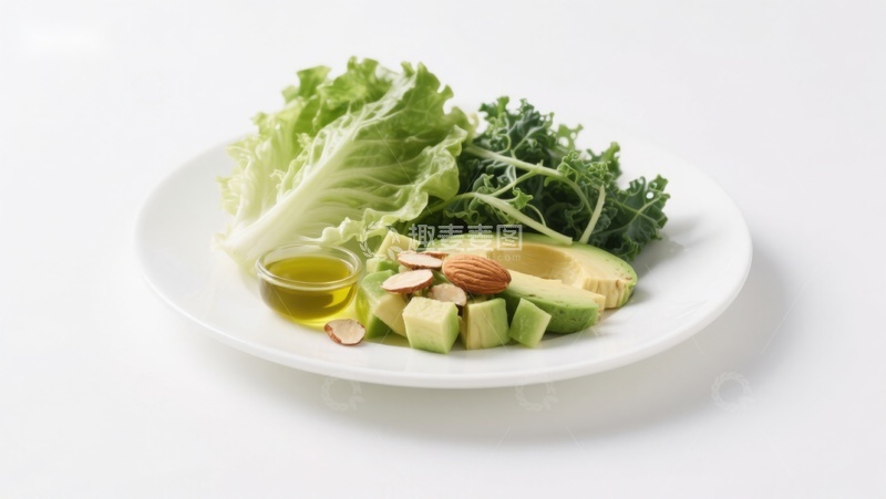 高清大图下载【趣麦麦图】新鲜蔬菜与牛油果拼盘