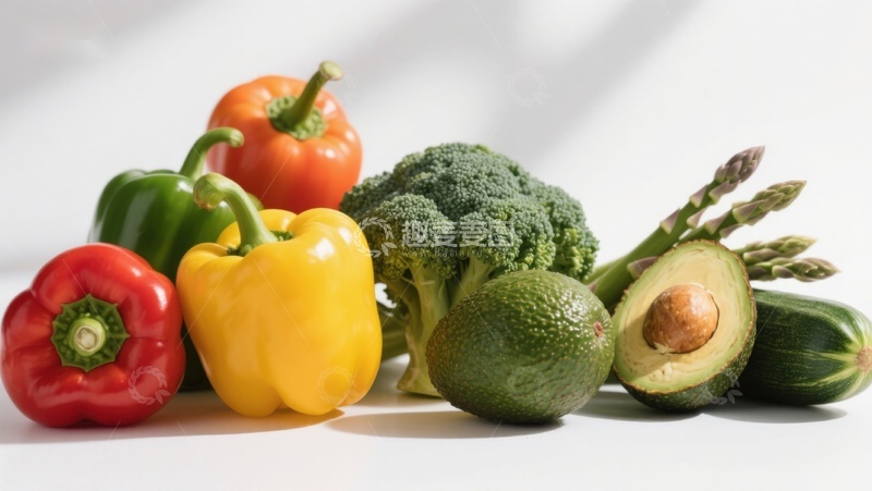 高清大图下载【趣麦麦图】新鲜蔬菜水果组合展示