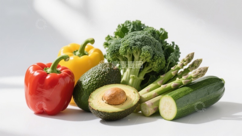 高清大图下载【趣麦麦图】新鲜蔬菜与牛油果组合