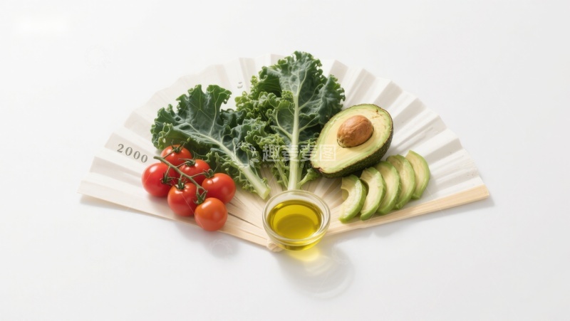 高清大图下载【趣麦麦图】新鲜蔬菜与橄榄油摆盘