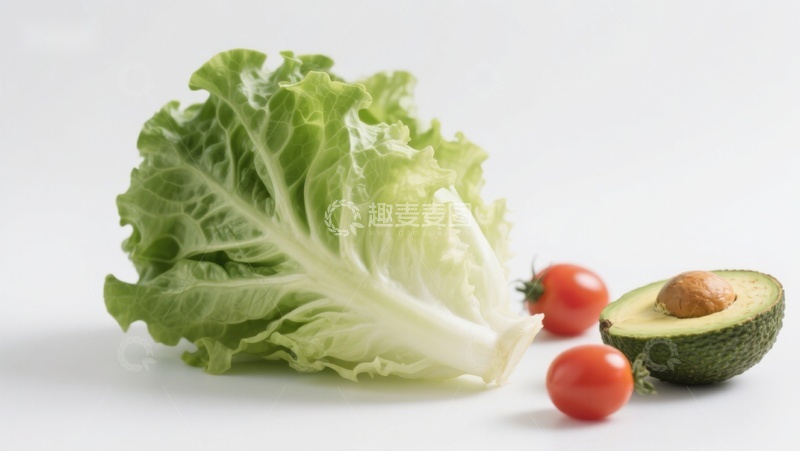 高清大图下载【趣麦麦图】生菜樱桃番茄牛油果组合