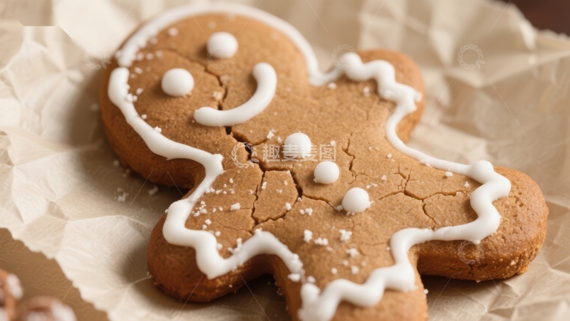 高清大图下载【趣麦麦图】装饰精美的姜饼人饼干