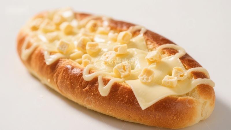 高清大图下载【趣麦麦图】奶油通心粉面包