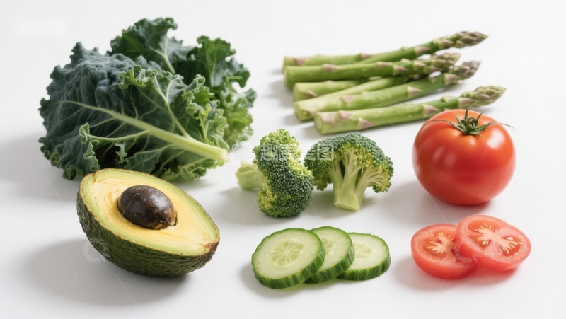 高清大图下载【趣麦麦图】新鲜蔬菜与水果组合展示