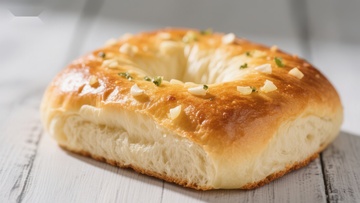 金黄酥软的面包圈