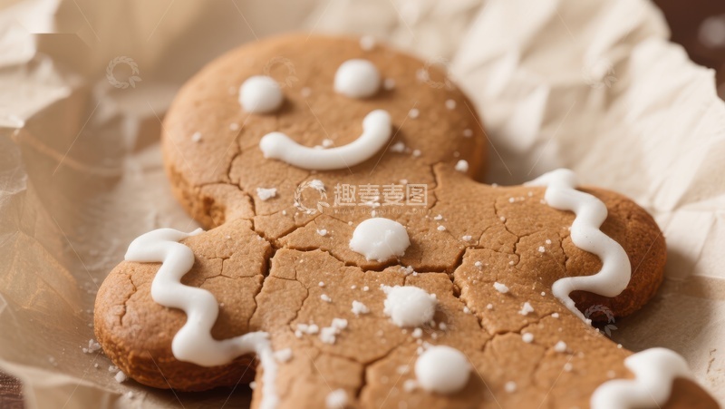 高清大图下载【趣麦麦图】微笑的姜饼人饼干
