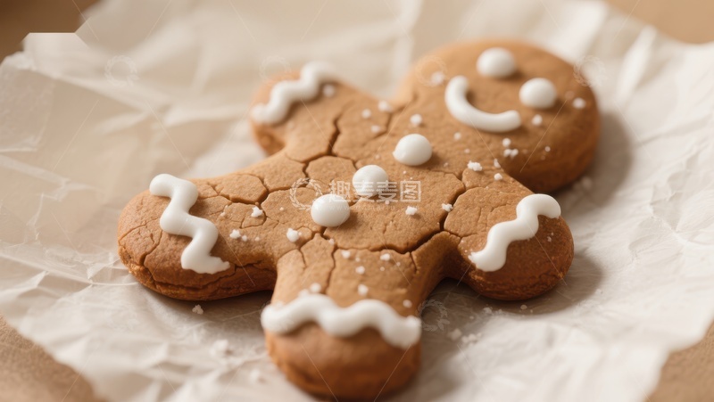 高清大图下载【趣麦麦图】装饰精美的姜饼人饼干