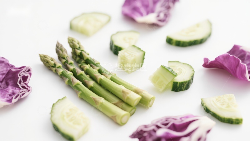 高清大图下载【趣麦麦图】新鲜蔬菜切片摆盘