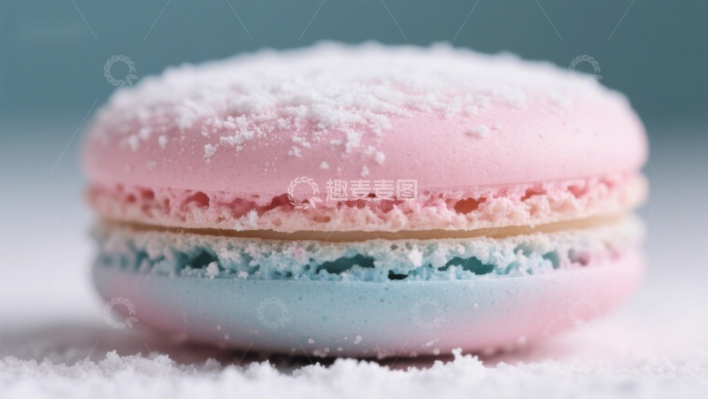 高清大图下载【趣麦麦图】粉色与蓝色渐变的马卡龙