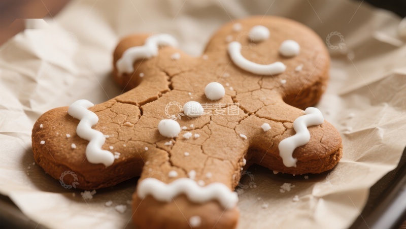 高清大图下载【趣麦麦图】装饰精美的姜饼人饼干