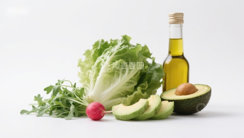 高清大图下载【趣麦麦图】新鲜蔬菜与橄榄油摆拍