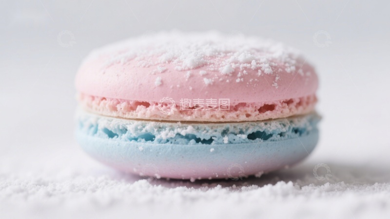 高清大图下载【趣麦麦图】粉色蓝色马卡龙特写