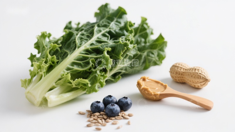 高清大图下载【趣麦麦图】新鲜蔬菜与坚果组合