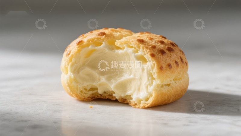 高清大图下载【趣麦麦图】奶油泡芙特写