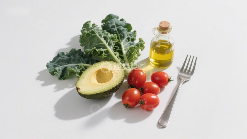 高清大图下载【趣麦麦图】新鲜蔬果与橄榄油摆拍