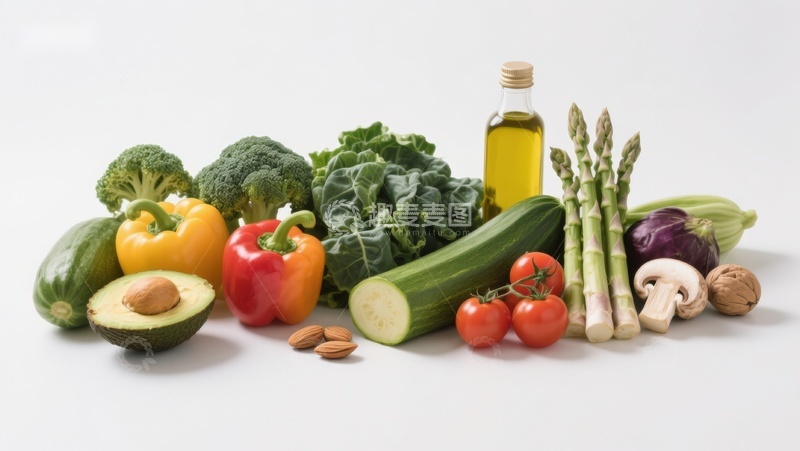 高清大图下载【趣麦麦图】新鲜蔬菜与健康食材展示