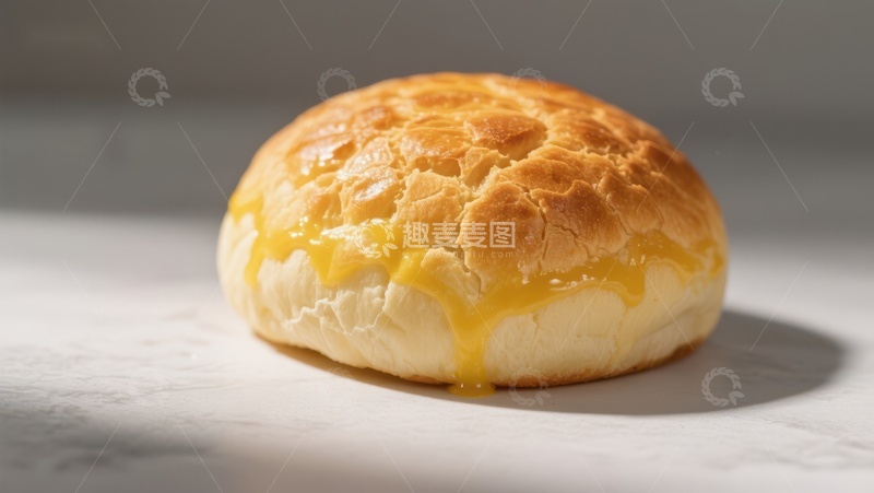 高清大图下载【趣麦麦图】金黄面包配蛋黄酱
