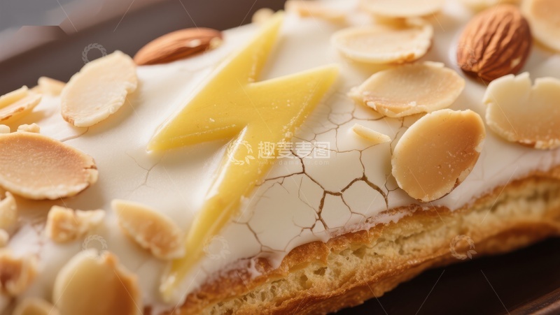 高清大图下载【趣麦麦图】杏仁闪电泡芙特写