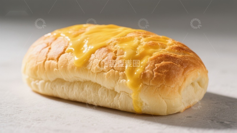 高清大图下载【趣麦麦图】金黄面包配浓郁芝士