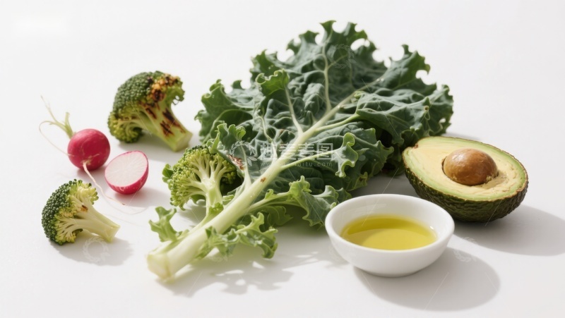 高清大图下载【趣麦麦图】新鲜蔬菜与健康食材组合