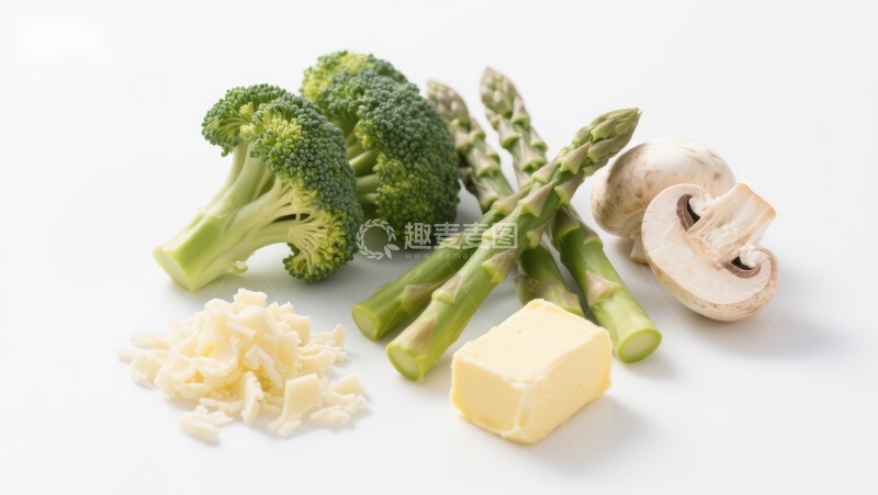 高清大图下载【趣麦麦图】新鲜蔬菜与黄油奶酪组合