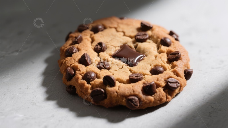 高清大图下载【趣麦麦图】巧克力豆饼干特写