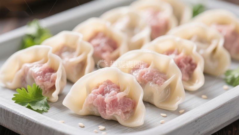 高清大图下载【趣麦麦图】鲜肉饺子精致摆盘