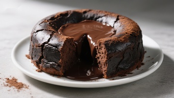 浓郁巧克力熔岩蛋糕