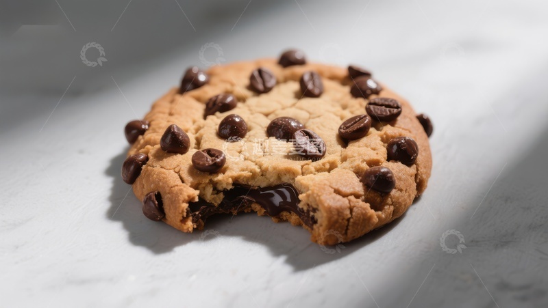 高清大图下载【趣麦麦图】巧克力豆饼干特写