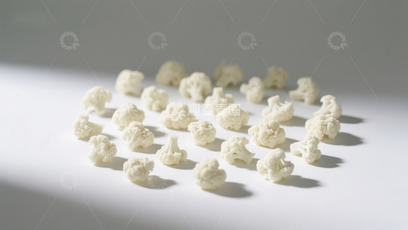 高清大图下载【趣麦麦图】白色花椰菜小颗粒排列