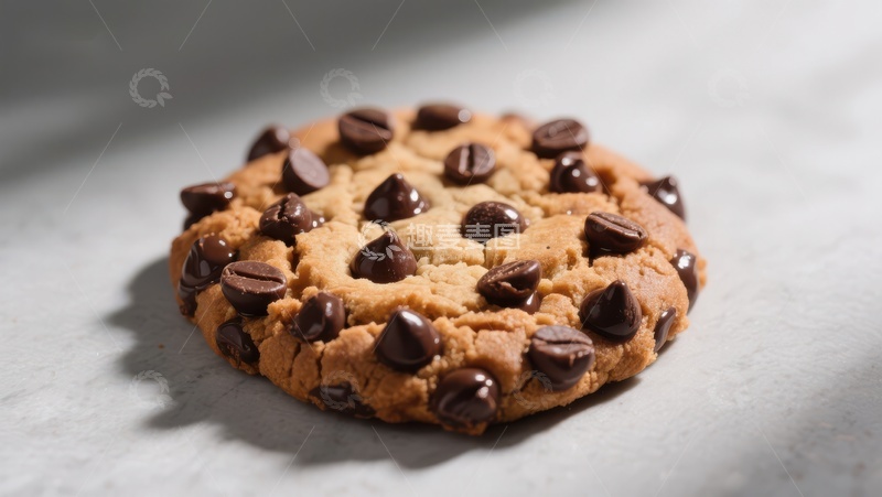 高清大图下载【趣麦麦图】巧克力豆饼干特写