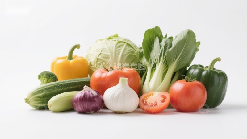 高清大图下载【趣麦麦图】新鲜蔬菜组合展示